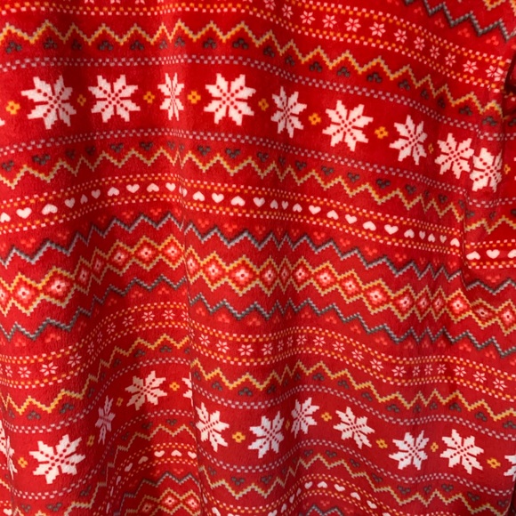 Ambrielle tunic hoodie velour holiday snowflake - Picture 5 of 5